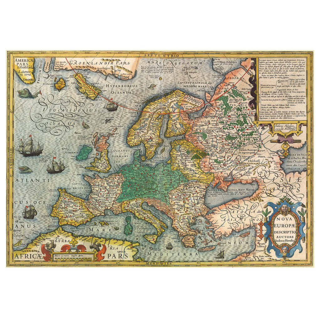 Map of Europe<br>Casse-tête de 1000 pièces