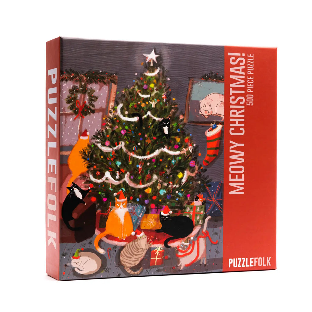 Meowy Christmas! 500-Piece Puzzle