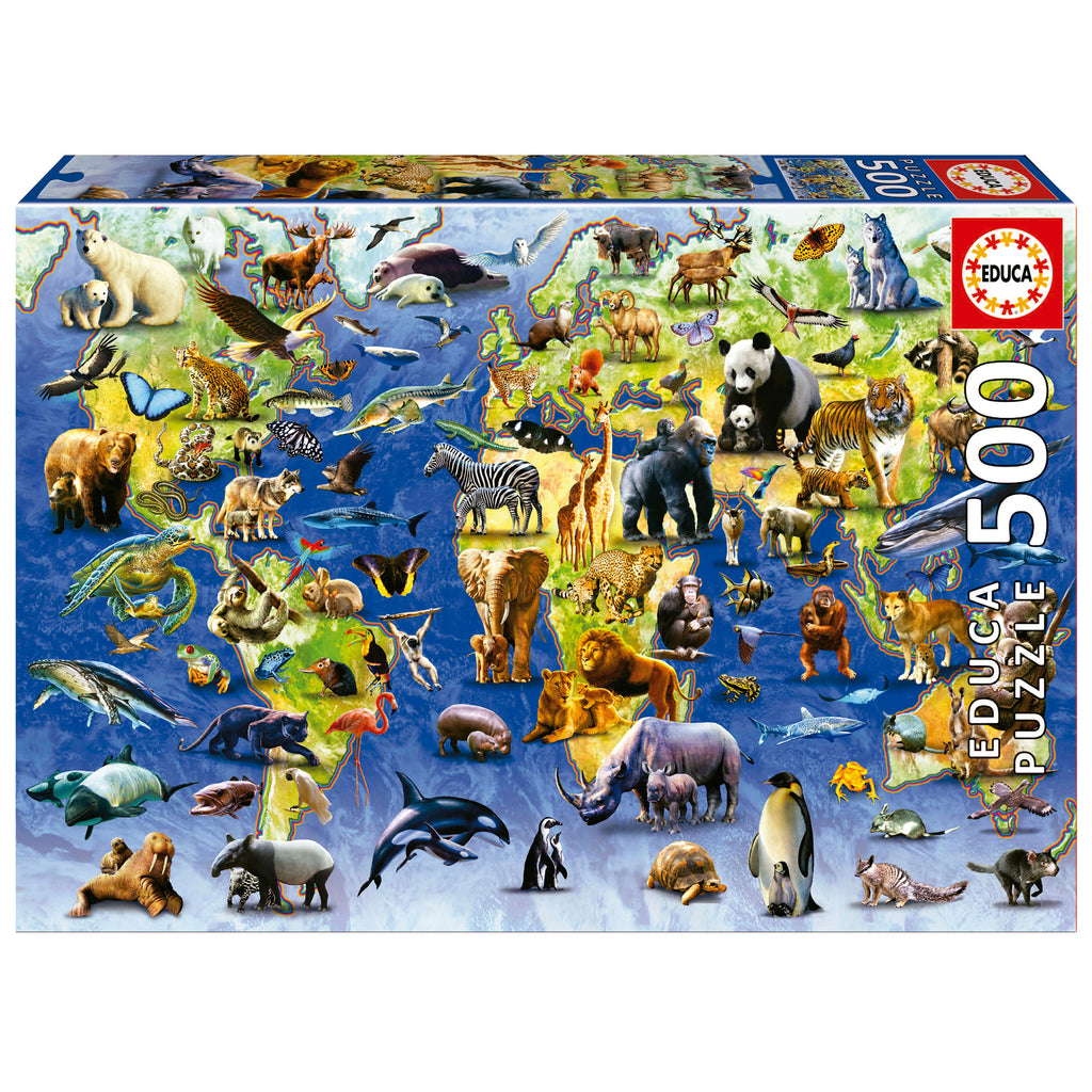 One Hundred Endangered Species<br>Casse-tête de 500 pièces
