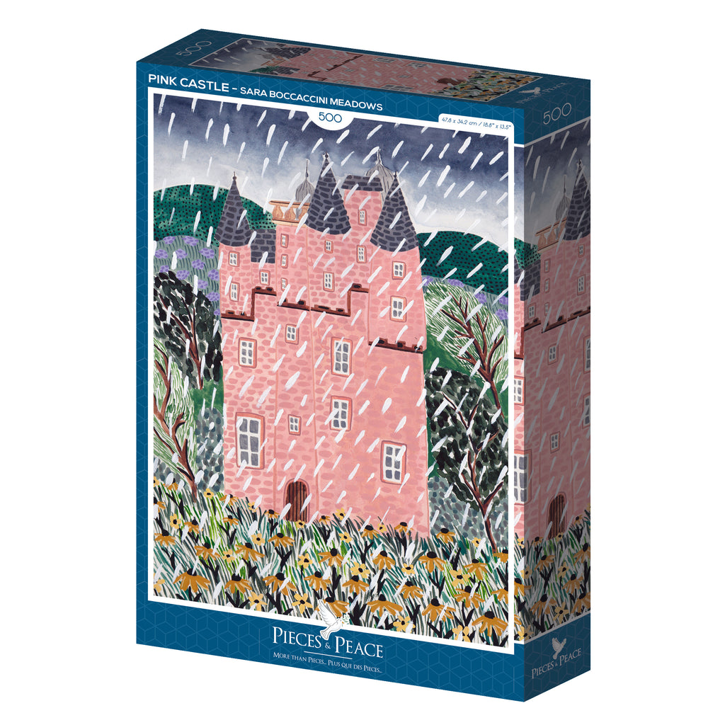 Pink Castle 1000-Piece Puzzle
