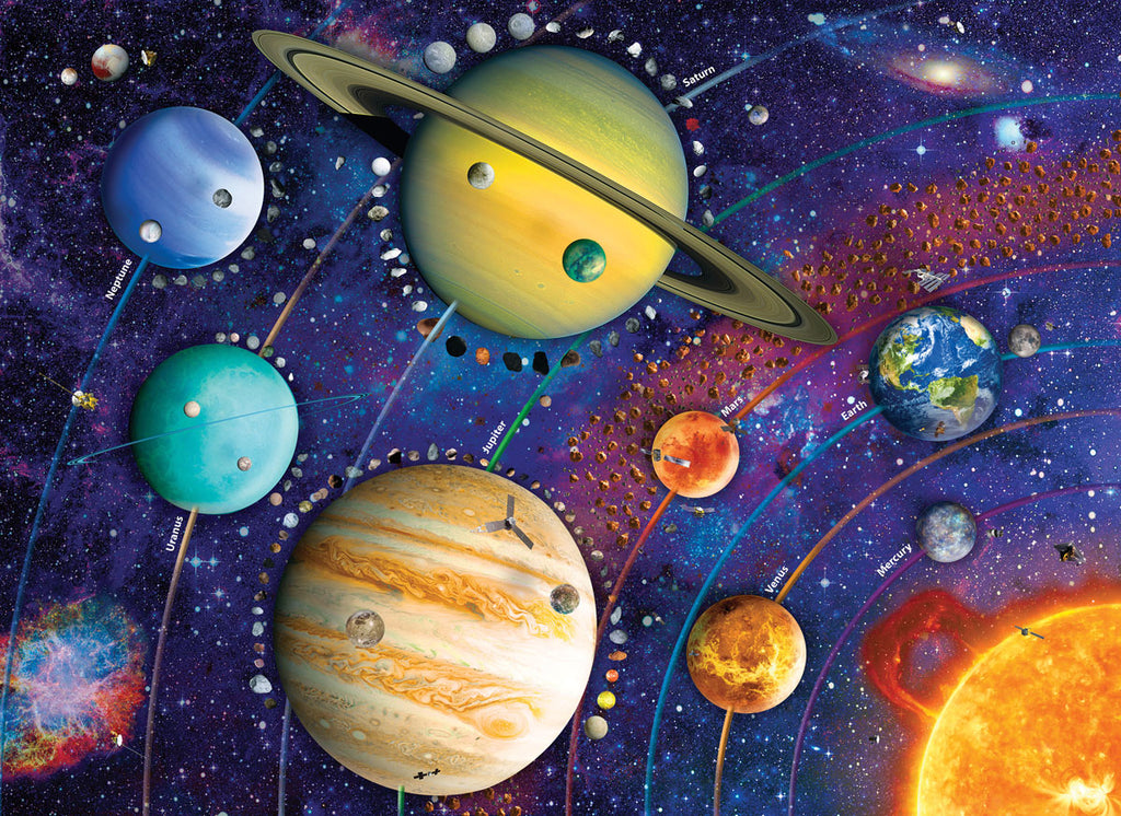 Planets of the Solar System<br>Casse-tête de 1000 pièces