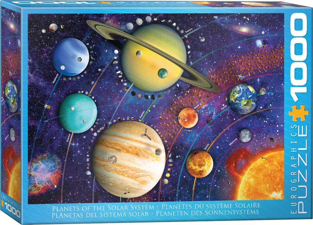 Planets of the Solar System 1000-Piece Puzzle