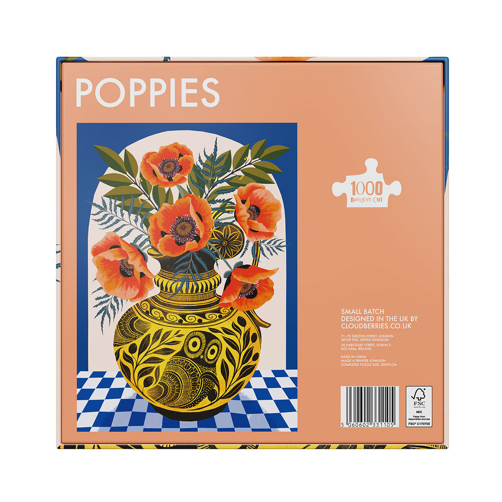 Poppies (Small Batch Random Cut) 1000-Piece Puzzle