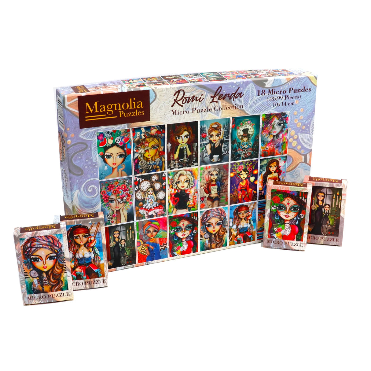 Collection Romi Lerda 18 Puzzles- 99 Piece Puzzle