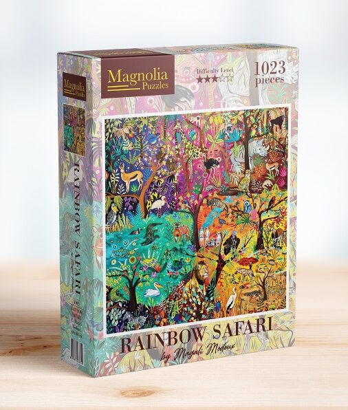 Rainbow Safari - Magali Mondoux <br>Casse-tête de 1023 pièces