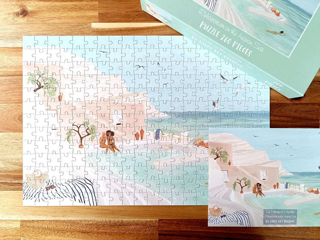 Relaxation in the Aegean Sea 260-Piece Puzzle