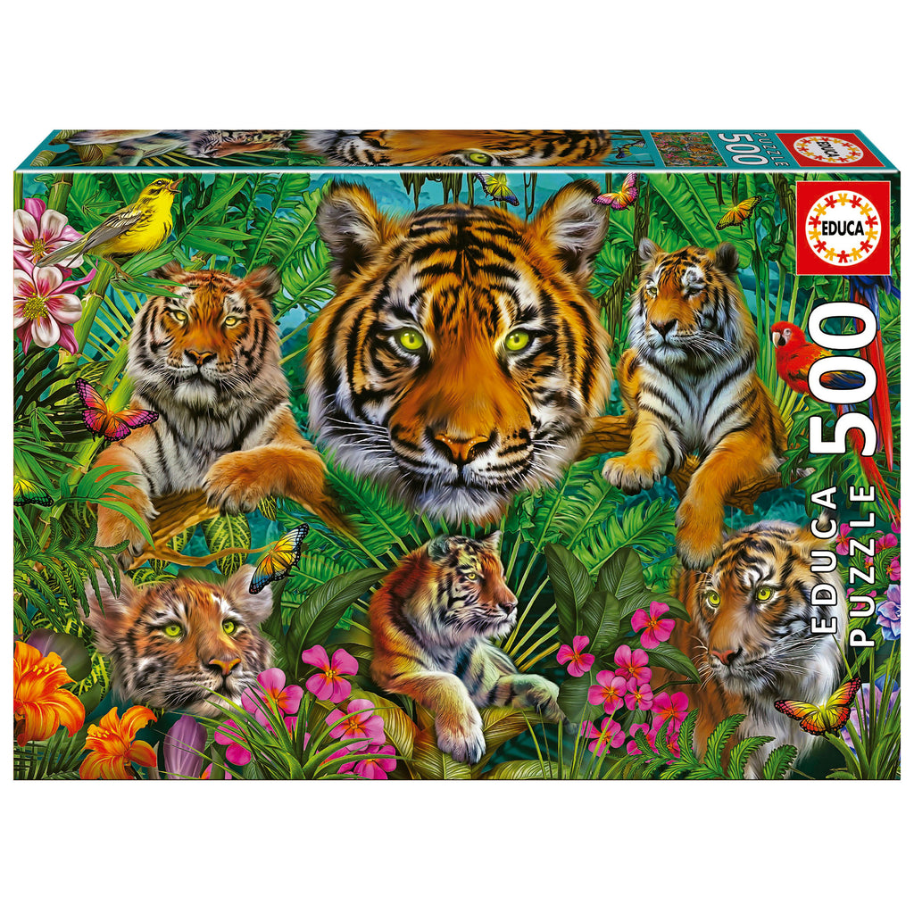 Tiger Jungle 500-Piece Puzzle