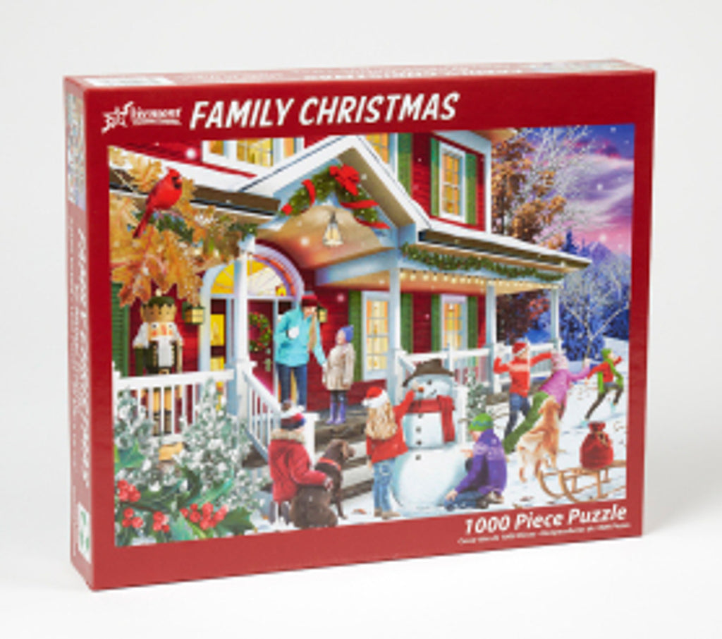 Family Christmas 1000-Piece Puzzle