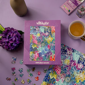 Vibrant Floral 1000-Piece Puzzle