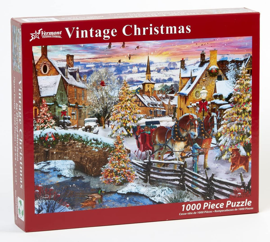 Vintage Christmas 1000-Piece Puzzle
