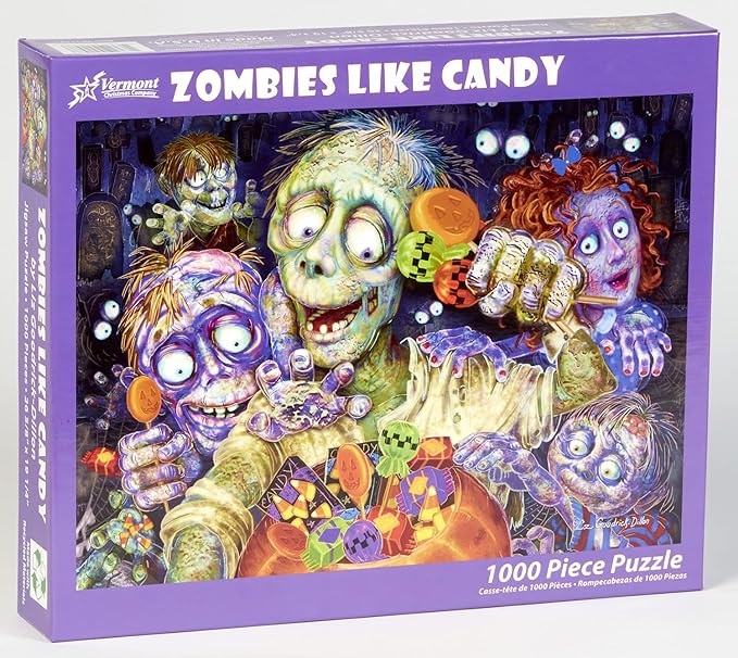 Zombies Like Candy 1000-Piece Puzzle