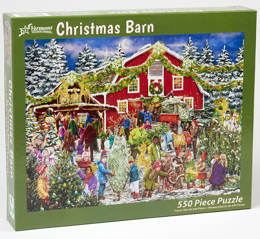 Christmas Barn<br>Casse-tête de 550 pièces