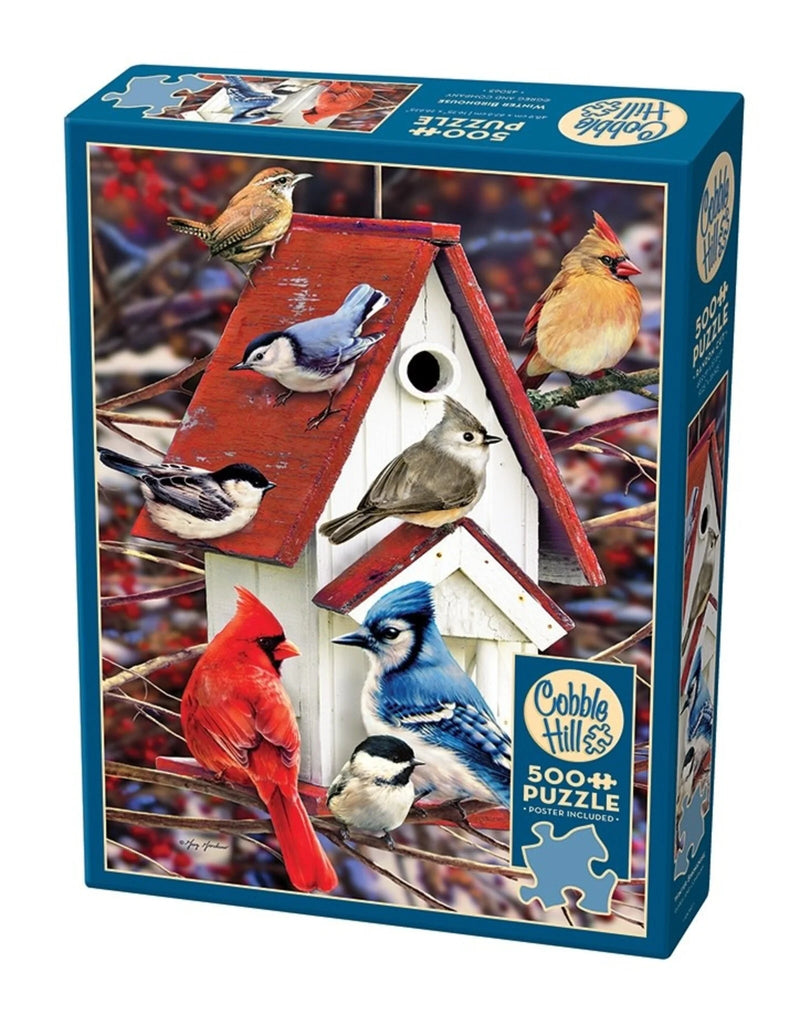 Winter Birdhouse 500-Piece Puzzle
