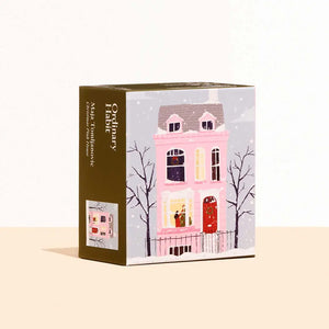 Christmas Pink House 100-Piece Puzzle