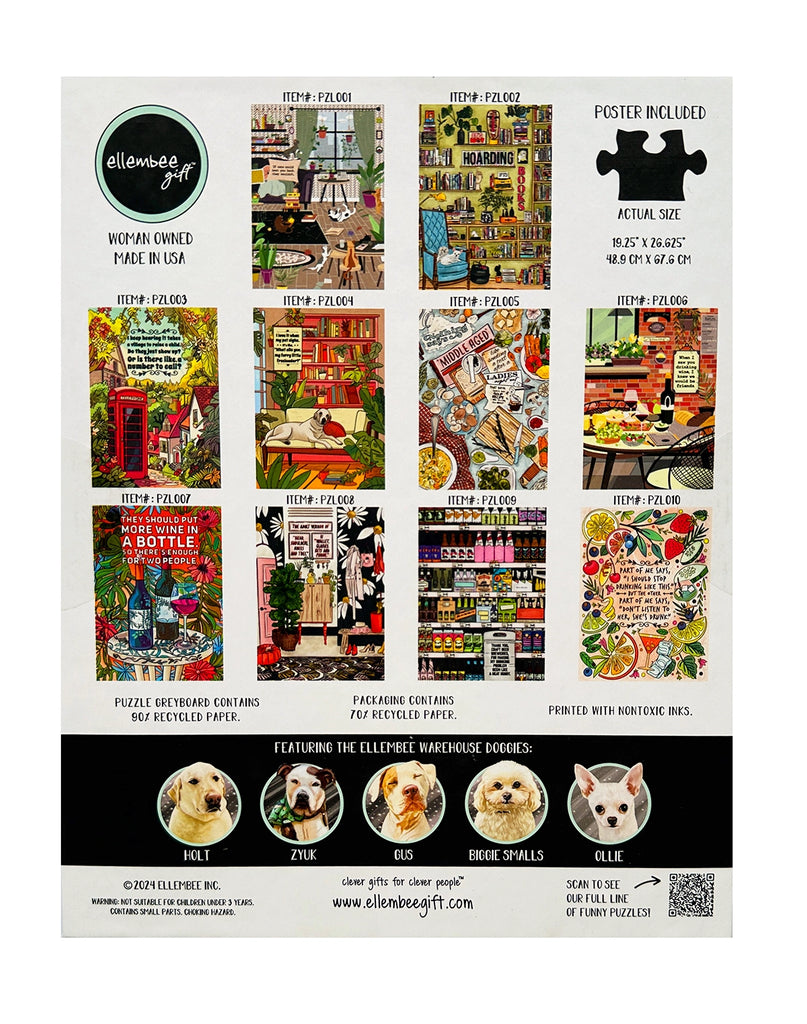 Texting Cats 1000-Piece Puzzle