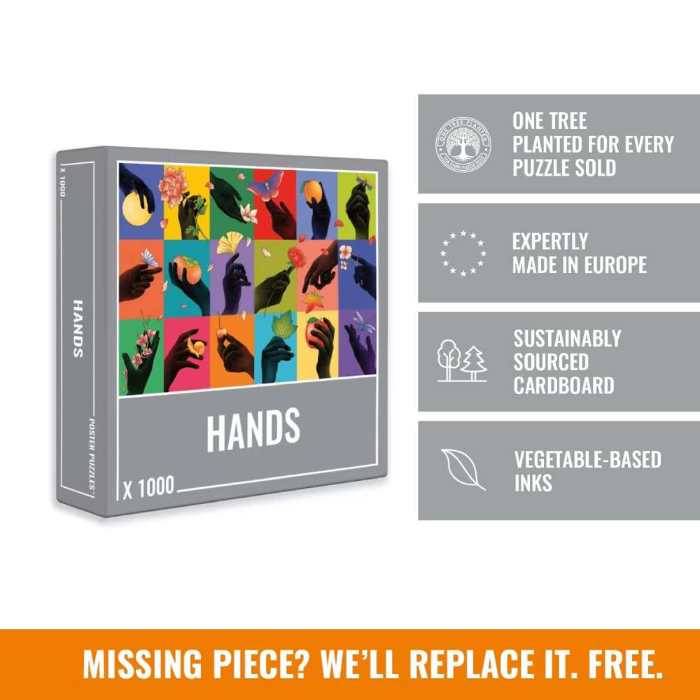 Hands 1000-Piece Puzzle DAMAGED