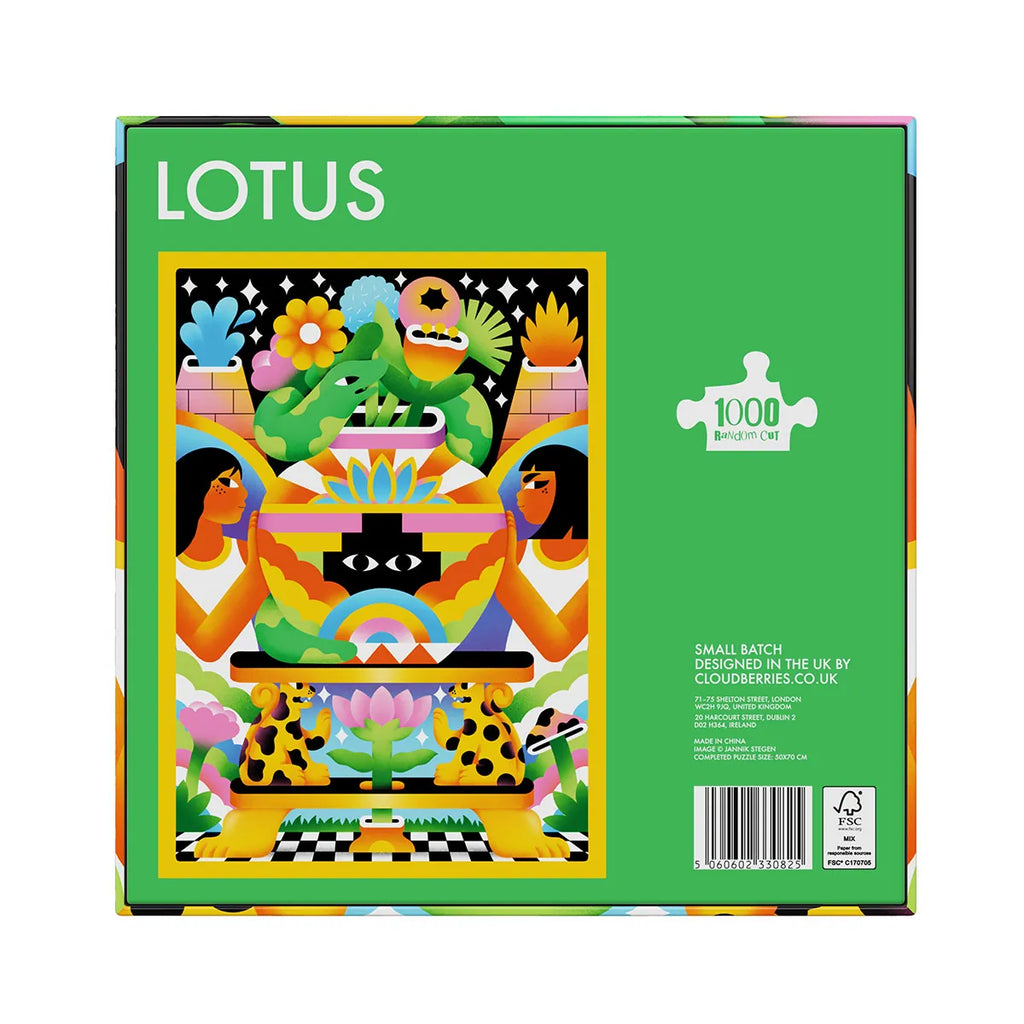 Lotus (Small Batch Random Cut) 1000-Piece Puzzle DAMAGED