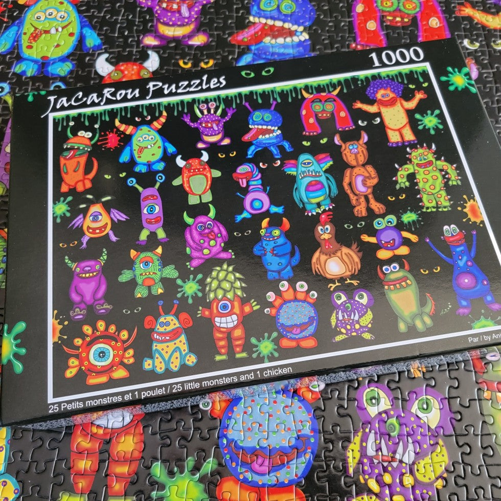 25 Little Monsters & 1 Chicken 1000-Piece Puzzle