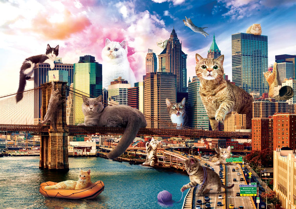 Cats in New York 1000-Piece Puzzle