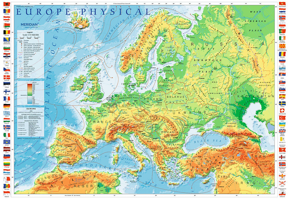 Europe Map 1000-Piece Puzzle