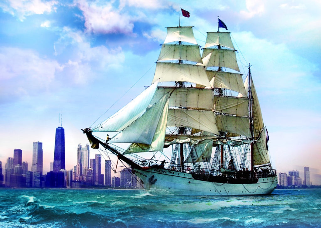 Sailing Towards Chicago 500-Piece Puzzle