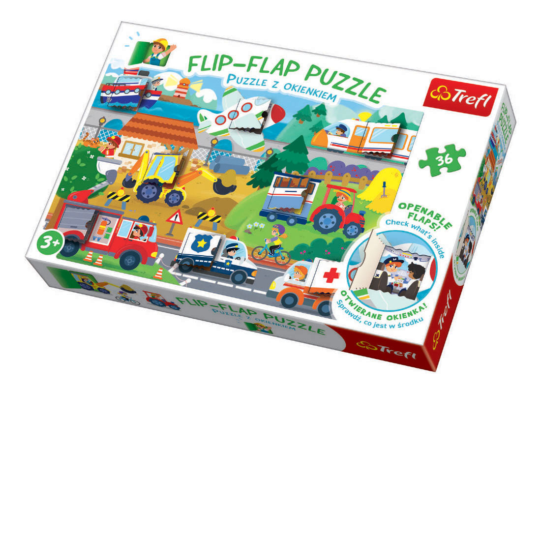 Flip Flap Puzzle - Transport 36-Piece Puzzle