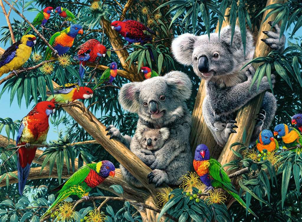 Koalas in a Tree<br>Casse-tête de 500 pièces