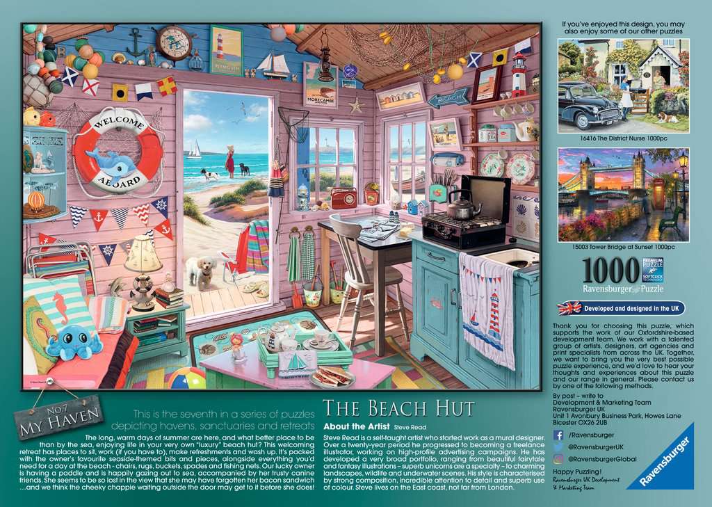 The Beach Hut, My Haven 1000-Piece Puzzle