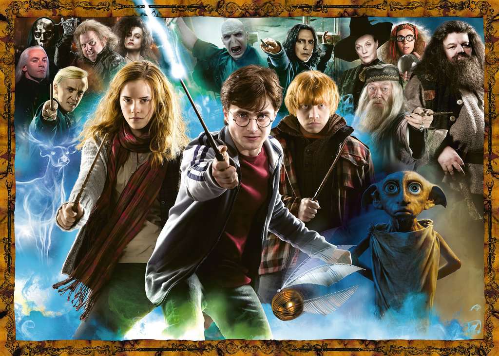 Harry Potter et les sorciers<br>Casse-tête de 1000 pièces