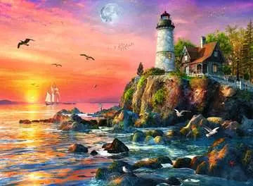 Lighthouse at Sunset 500-Piece Puzzle