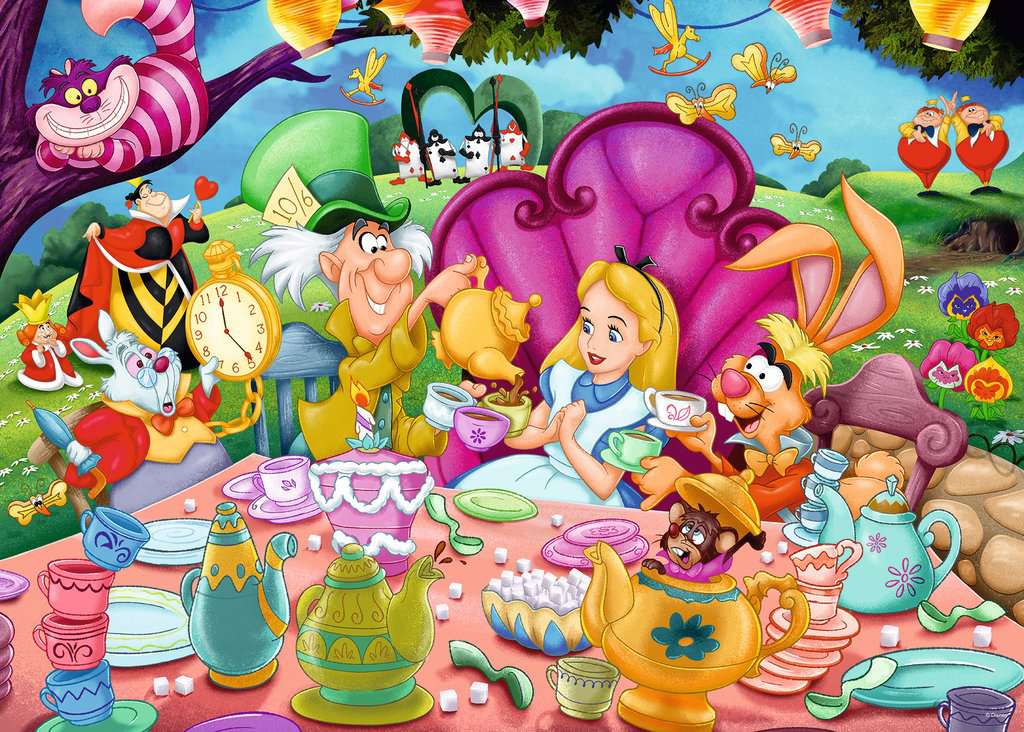 Alice in Wonderland 1000-Piece Puzzle Old