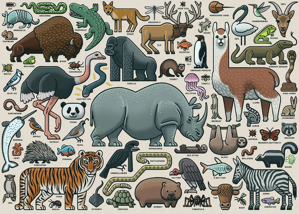 You Wild Animal 1000-Piece Puzzle Old
