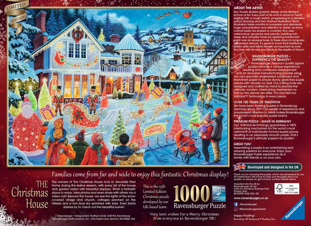 La Maison de Noël<br>Casse-tête de 1000 pièces