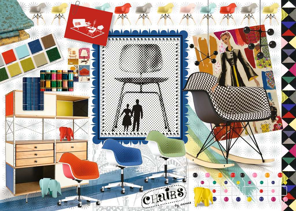 Le design Spectrum par Eames <br>Casse-tête de 1000 pièces