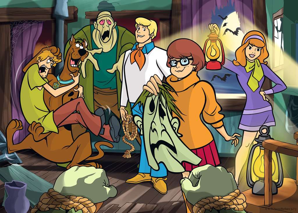 Scooby Doo Unmasking 1000-Piece Puzzle Old