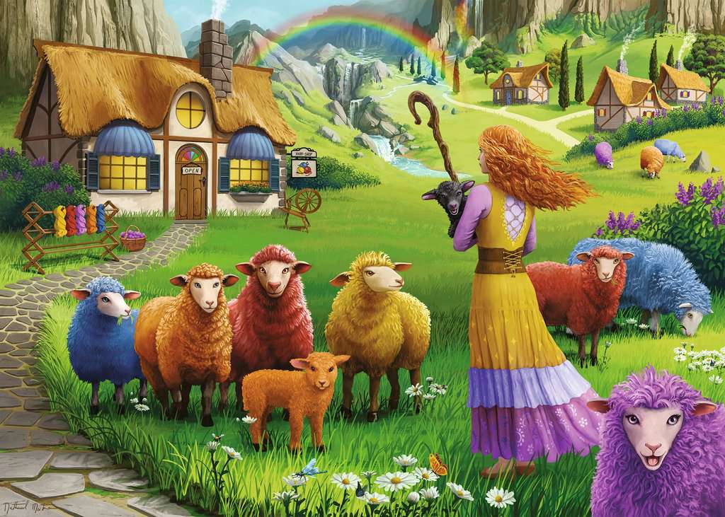 The Happy Sheep Yarn Shop<br>Casse-tête de 1000 pièces
