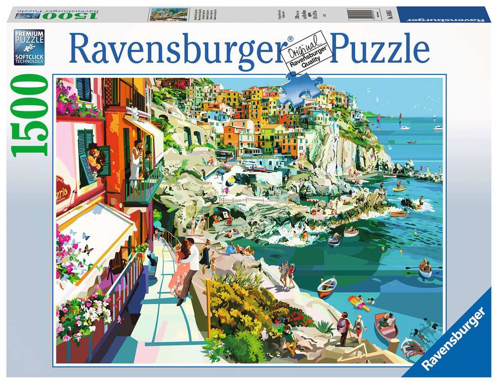 Romance in Cinque Terre 1500-Piece Puzzle Old