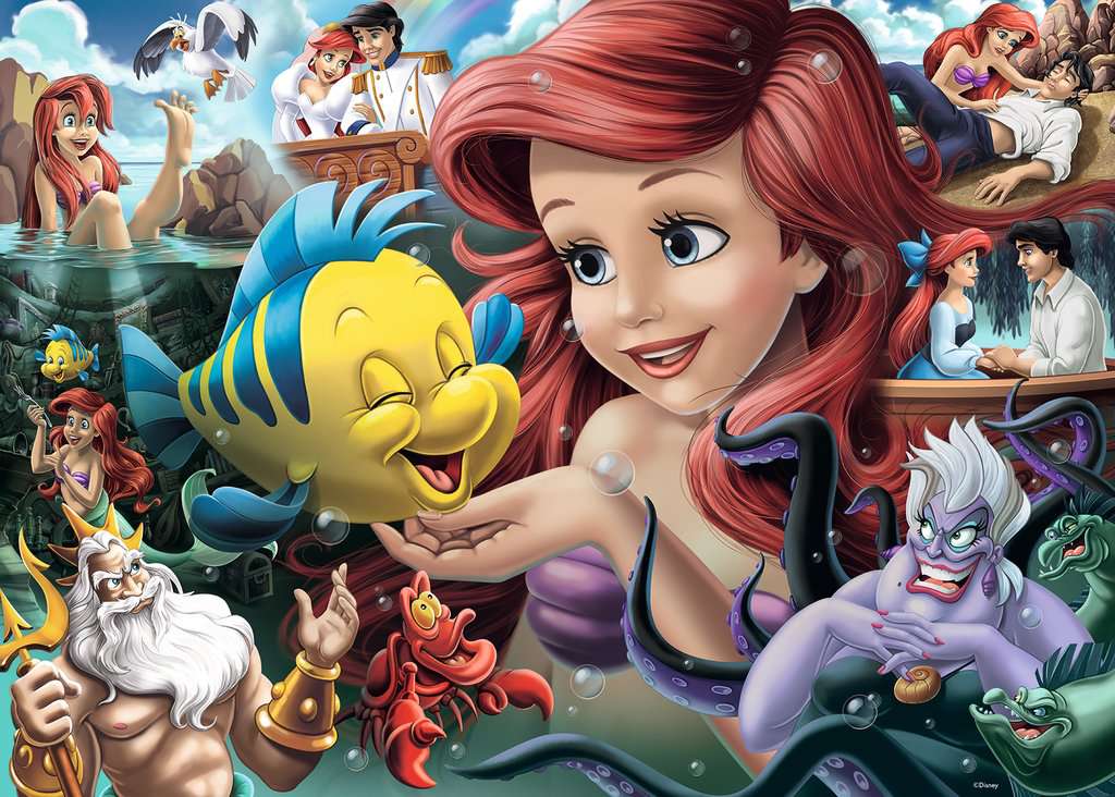 Disney Heroines - Ariel<br>Casse-tête de 1000 pièces