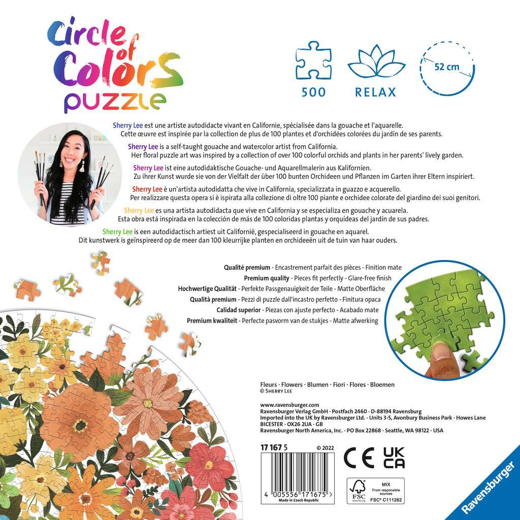 Circle of Colors - Flowers<br>Casse-tête de 500 pièces