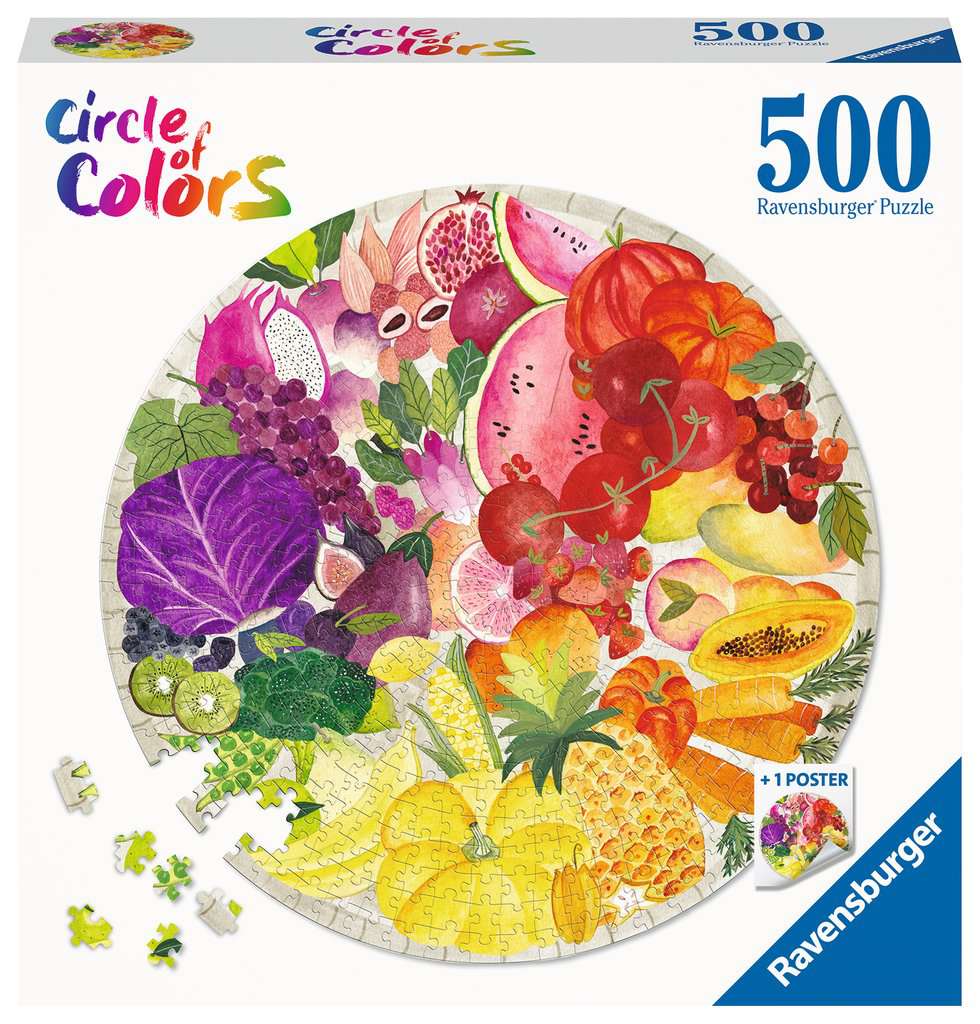 Circle of Colors - Fruits & Vegetables 500-Piece Puzzle
