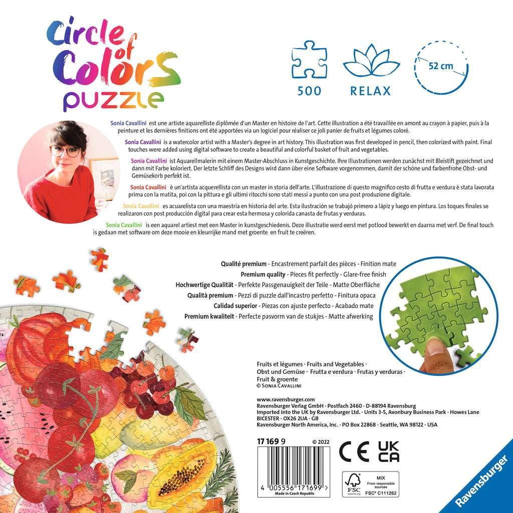 Circle of Colors - Fruits & légumes<br>Casse-tête de 500 pièces