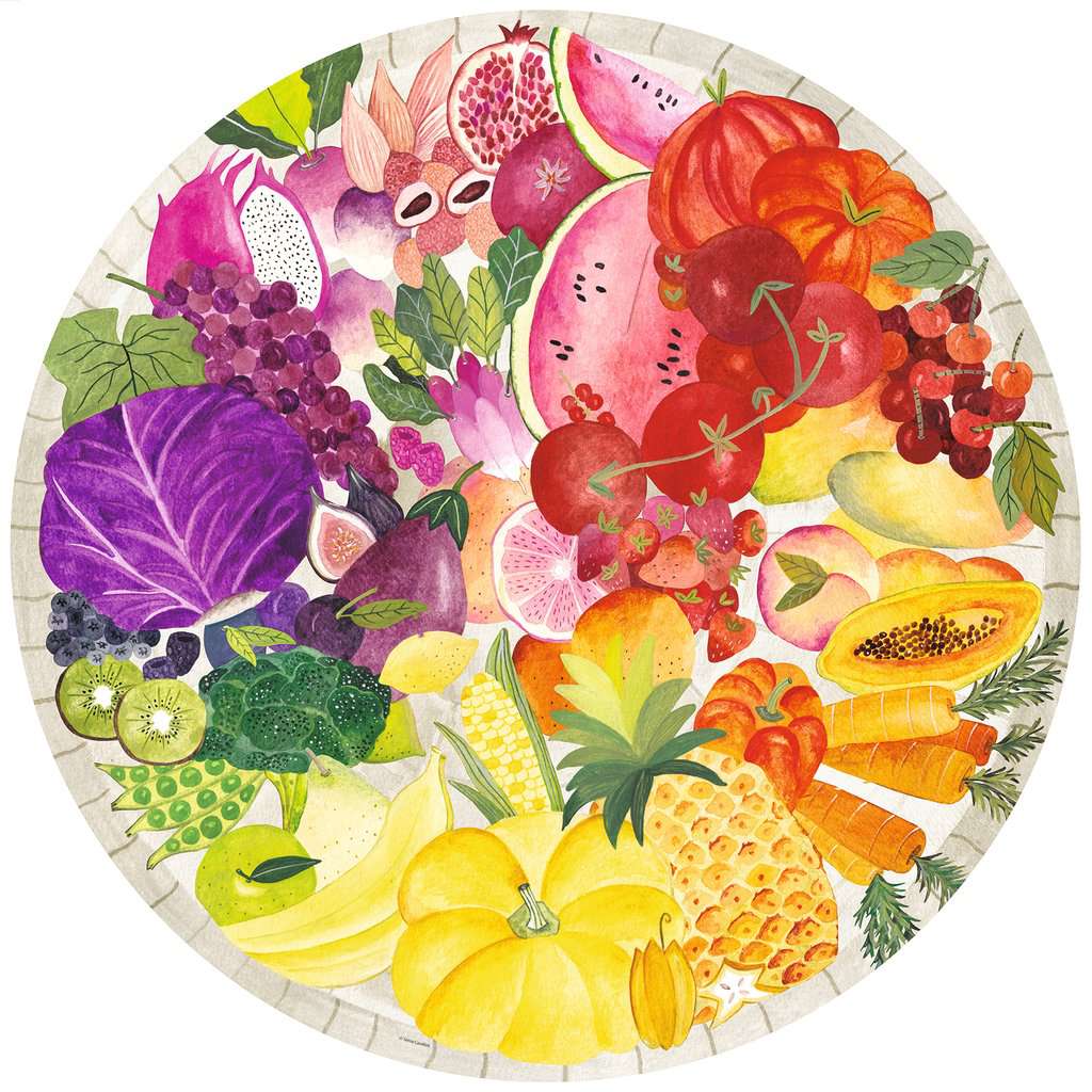 Circle of Colors - Fruits & Vegetables 500-Piece Puzzle