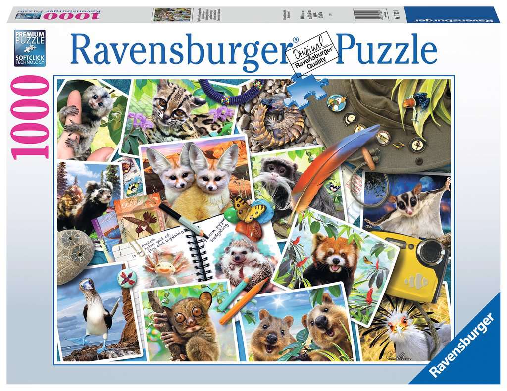 Traveler's Animal Journal 1000-Piece Puzzle