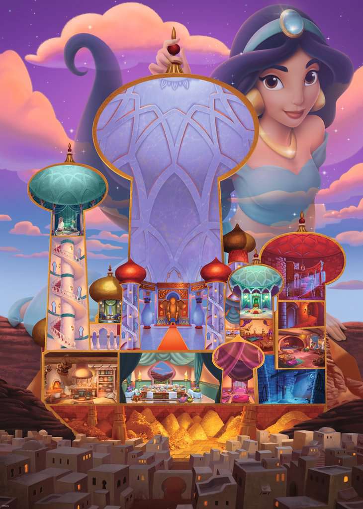 Châteaux Disney : Jasmine<br>Casse-tête de 1000 pièces