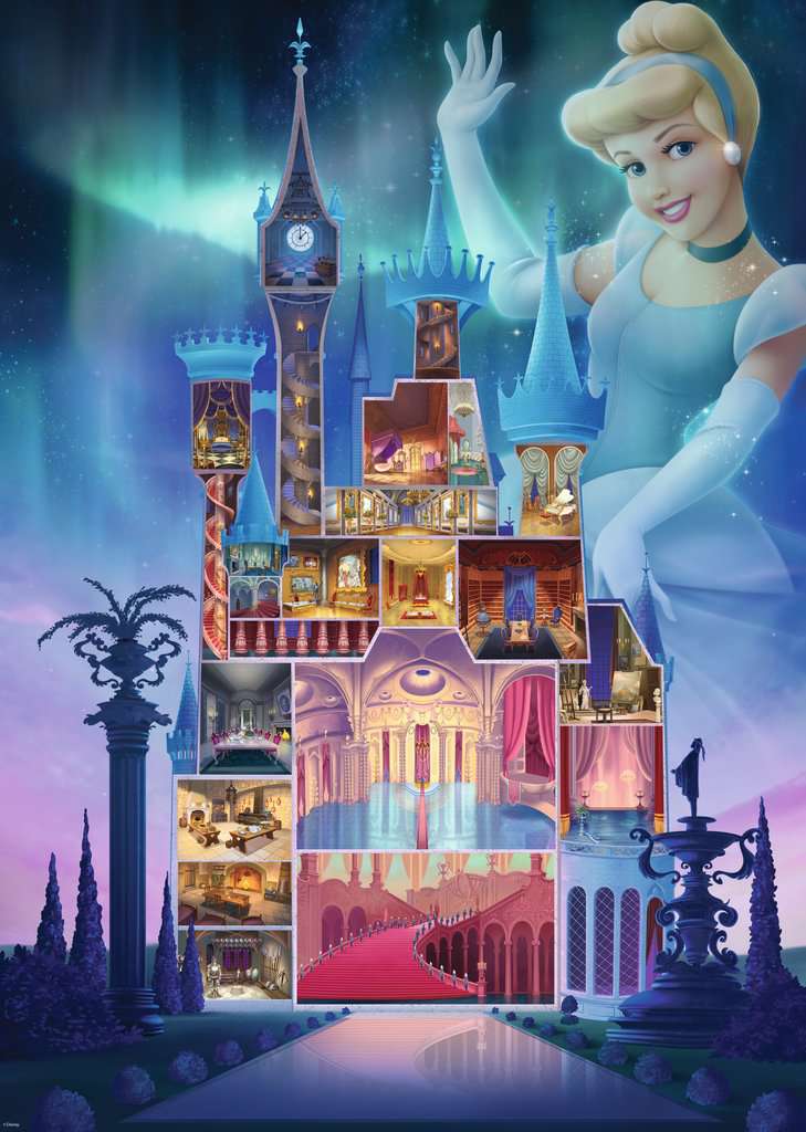 Châteaux Disney : Cendrillon<br>Casse-tête de 1000 pièces