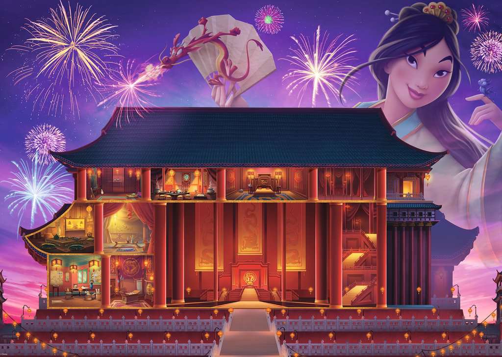 Châteaux Disney : Mulan<br>Casse-tête de 1000 pièces