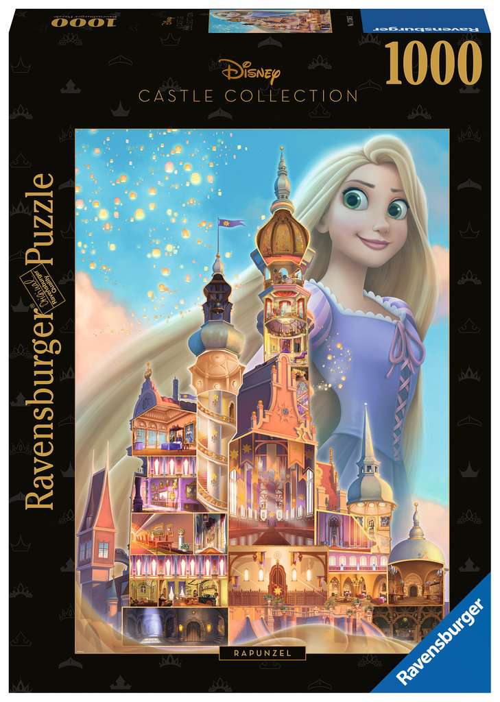 Châteaux Disney : Rapunzel<br>Casse-tête de 1000 pièces