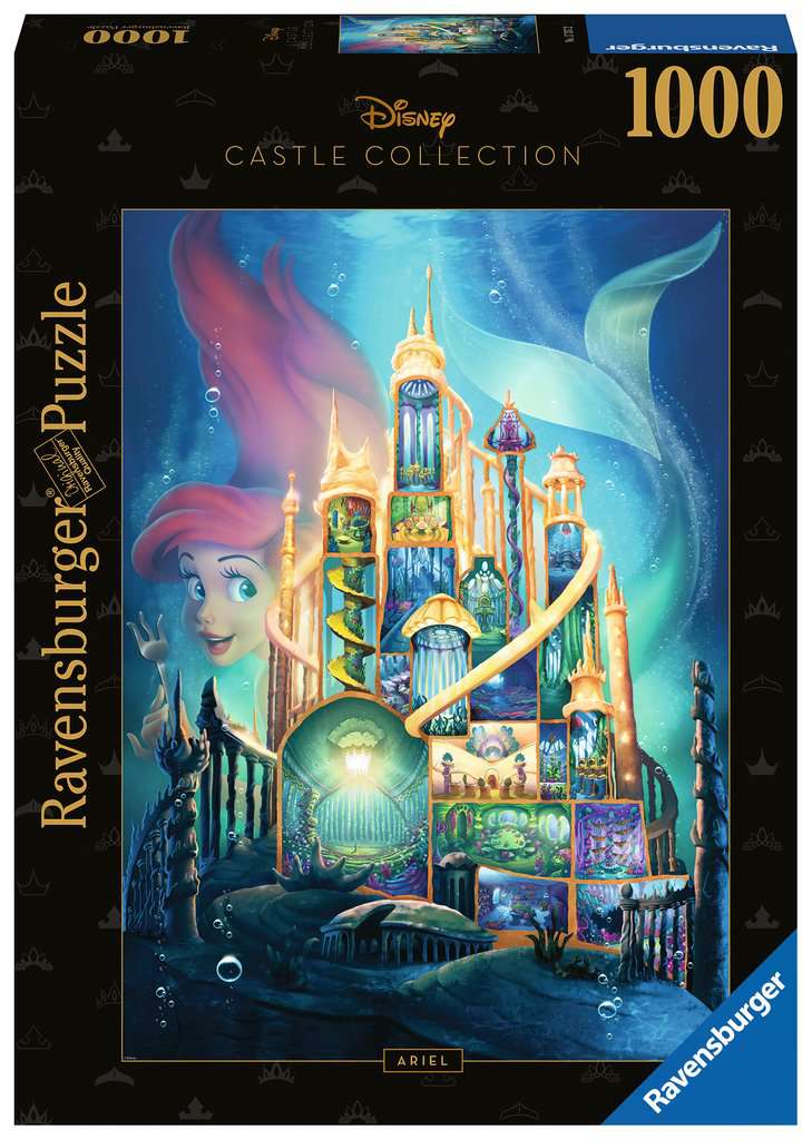 Disney Castle: Ariel 1000-Piece Puzzle OLD BOX