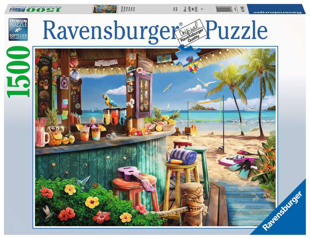 Beach Bar Breezes 1500-Piece Puzzle OLD BOX