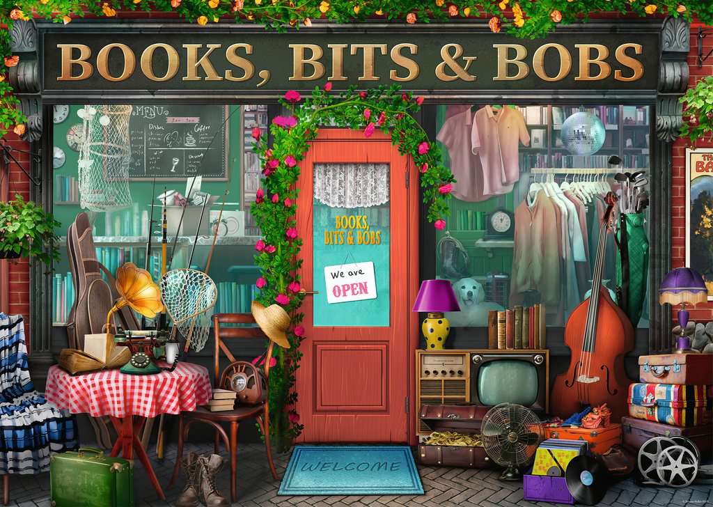 Books, Bit's & Bobs 1000-Piece Puzzle Old